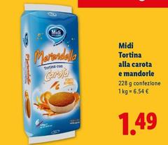 Midi - Tortina Alla Carota E Mandorle
