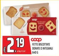 Coop - Fette Biscottate Dorate O Integrali