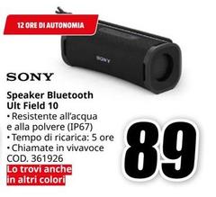 Sony - Speaker Bluetooth Ult Field 10