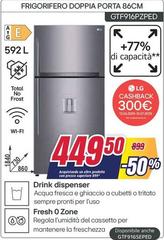 LG - Frigorifero Doppia Porta 86cm Gtf169t62p2ped