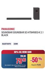 Panasonic - Soundbar Soundbar SC-HTB490EG-K 2.1 Black