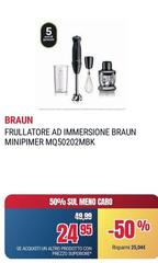 Braun - Frullatore Ad Immersione MQ50202MBK
