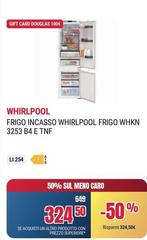 Whirlpool - Frigo Incasso Frigo WHKN 3253 B4 E TNF