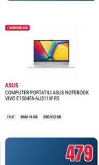 Asus - Computer Portatili ASUS Notebook Vivo E1504FA-NJ311W R5