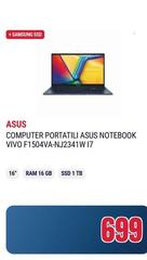 Asus - Computer Portatili ASUS Notebook Vivo F1504va-NJ2341WI I7