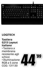 Logitech - G213 Layout Italiano