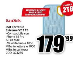 Sandisk - Ssd Portatile Extreme V2 2 Tb