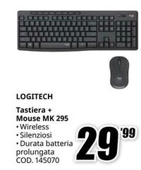 Logitech - Tastiera + Mouse Mk 295