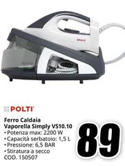 Polti - Ferro Caldaia Vaporella Simply Vs10.10