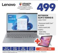 Lenovo - Notebook Slim 3 15IRH8 I5