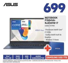 Asus - Notebook F1504VA- NJ2341W 17 