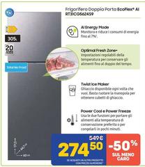 Samsung - Frigorifero Doppia Porta EcoFlex Al RT31CG5624S9
