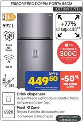 LG - Frigorifero Doppia Porta GTF916PZPED
