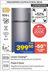 LG - Frigorifero Doppia Porta GTB744PZHED