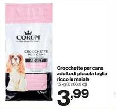 Corum - Crocchette Per Cane Adulto Di Piccola Taglia Ricco In Maiale