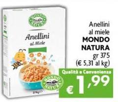 Mondo Natura - Anellini Al Miele