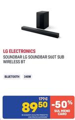 LG - Electronics Soundbar Soundbar S60T Sub Wireless BT