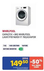 Whirlpool - Capacita' 8Kg LAVAT.FFB7469SV IT 7Kg (A)Vapor