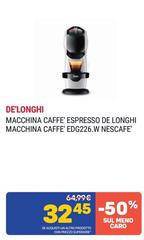 De Longhi - Macchina Caffe' Espresso EDG226.W Nescafe'