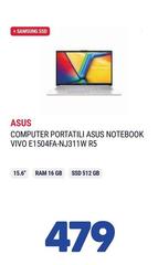 Asus - Computer Portatili Notebook Vivo E1504FA-NJ311W R5