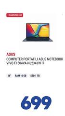 Asus - Computer Portatili Notebook Vivo F1504VA-NJ2341W I7