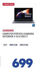 Samsung - Computer Portatili Notebook 4 16/512GB C7