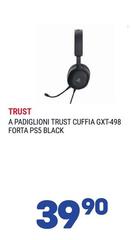 Trust - GXT 498 Forta Auricolare Cablato A Padiglione Gaming Nero