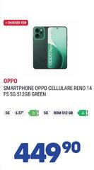 Oppo - Smartphone Cellulare Reno 14FS 5g 512gb Green