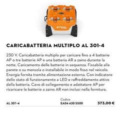 Caricabatteria Multiplo Al 301-4