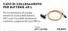 Cavo Di Collegamento Per Batterie Ar L