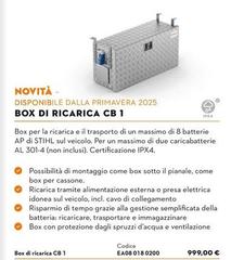 Stihl - Box Di Ricarica CB 1