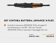 Set Cintura Batteria Advance X-flex