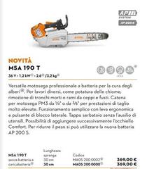 Stihl - Novita Msa 190 T