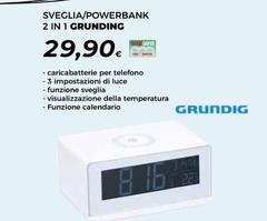 Grundig - Sveglia/powerbank 2 In 1