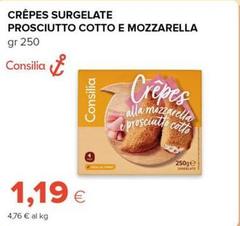 Consilia - Crêpes Surgelate Prosciutto Cotto E Mozzarella