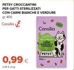 Consilia - Petsy Croccantini Per Gatti Sterilizzati Con Carni Bianche E Verdure