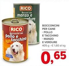 Rico - Bocconcini Per Cane Pollo E Tacchino Manzo E Verdure