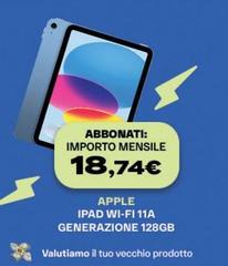 Apple - iPad Wi-Fi 11A Generazione