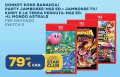 Kong - Bonsay Donkey  Bananza/ Party Jamboree-ns2 Ed./ Jamboree Tv/ Kirby E La Terra Perduta-ns2 Ed. +il Mondo Astrale