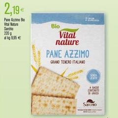 Sarchio - Pane Azzimo Bio Vital Nature