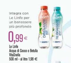 Vitasnella - Le Linfe Acqua Di Cocco O Betulla