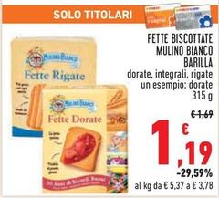 Barilla - Fette Biscottate Mulino Bianco