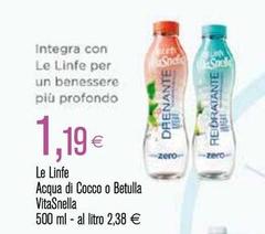 Vitasnella - Acqua Di Cocco O Betulla