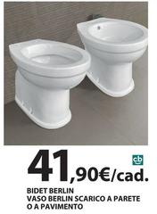 Bidet Berlin Vaso Berlin Scarico A Parete O Pavimento