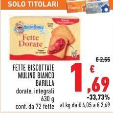 Barilla - Fette Biscottate Mulino Bianco