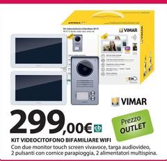 Vimar - Kit Videocitofono Bifamiliare Wifi