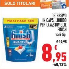 Finish - Detersivo In Caps, Liquido Per Lavastoviglie