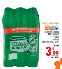 Svelto - Detersivo Liquido Per Stoviglie