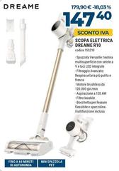 Dreame - R10 Aspirapolvere A Bastone 2 In 1 Batteria Secco Senza Sacchetto 350 W Bianco 2,5 Ah