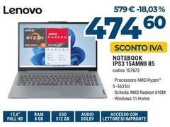 Lenovo - Notebook IPS3 15AMN8 R5